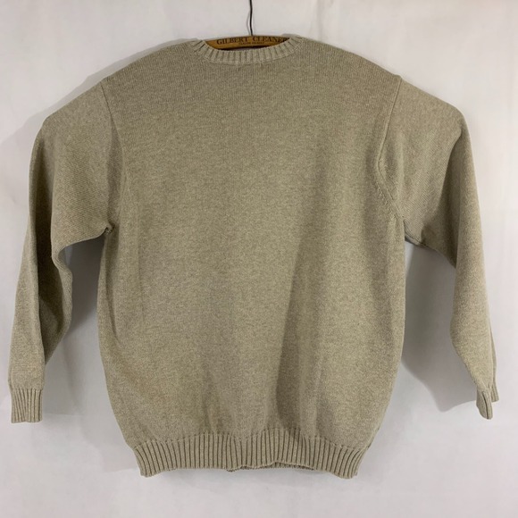 Izod Crewneck Luxury Sport Sweater Beige Large L New w/Tags - Picture 7 of 8